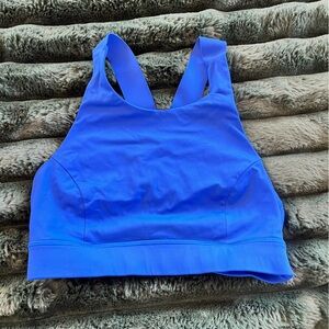 Lululemon Athletica Vibrant Blue high neck sports bra